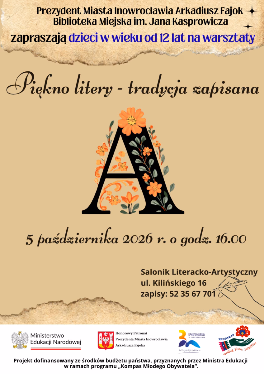 Plakat Piękno litery